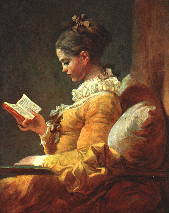 A Young Girl Reading