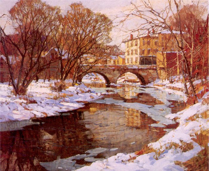 Choate Bridge, Winter