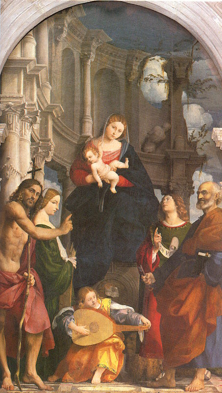 Madonna and Child Enthroned with Saints