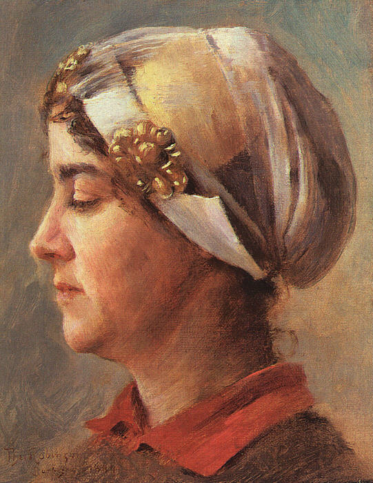 Woman in a White Cap