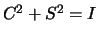 $C^2 + S^2 = I$