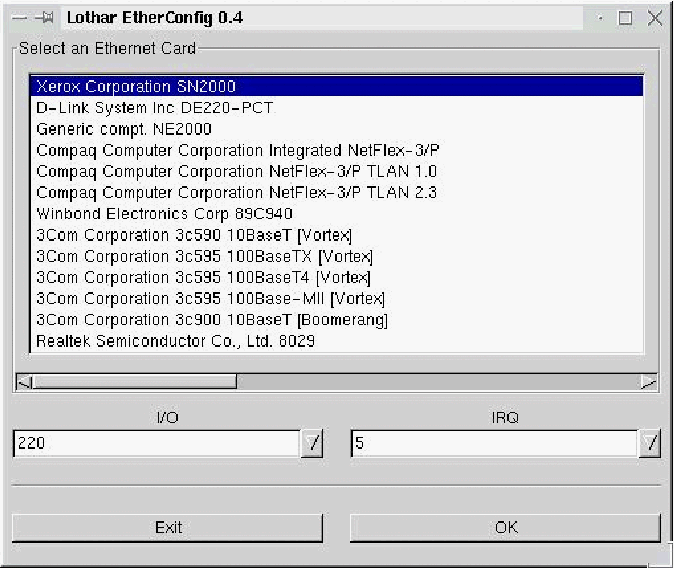 Lothar EtherConfig