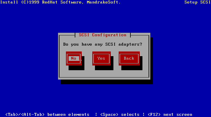 SCSI configuration